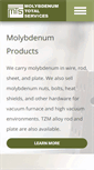 Mobile Screenshot of molybdenum.com