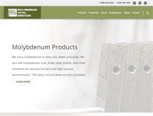 Tablet Screenshot of molybdenum.com
